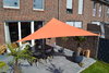 Toldo de sol triangular 360x360x360 cm - cor terracotta