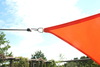 Toldo de sol triangular 360x360x360 cm - cor terracotta