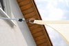 Toldo rectangular 4x5 m - tecido sombreador aberto - cor de trigo