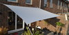 Toldo de sol rectangular 3x4 m - unicolor cinzento claro