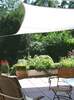 Toldo de sol rectangular 3x4 m - unicolor cinzento claro