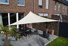 Toldo de sol triangular 360x360x360 cm - unicolor marfim claro