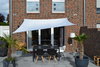 Toldo de sol rectangular 2,5 x3 m unicolor cinzento metlico claro