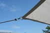Toldo de sol rectangular 2,5 x3 m unicolor cinzento metlico claro