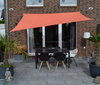 Toldo de sol rectangular 2,5 x3 m cor terracotta