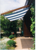 Toldo de sol 270 x 140 cm - cor branco azul 