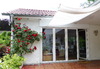 Toldo de sol 330 x 200 cm - unicolor branco 