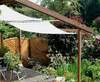 Toldo de sol 330 x 140 cm - unicolor branco