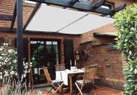 Toldo de sol 270 x 140 cm - unicolor cinzento claro