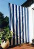 Toldo vertical 230x140 cm raias de bloco azul - branco