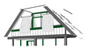 Kit completo toldo vertical - unicolor cinzento claro