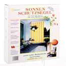 Kit completo de montagem com toldo vertical - raias de bloco amarelo-branco