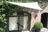 Toldo de sol triangular 360x360x360 cm - unicolor cinzento claro