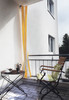 Kit completo toldo vertical - raias de bloco amarelo - branco