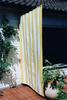 Kit completo toldo vertical - raias de bloco amarelo - branco