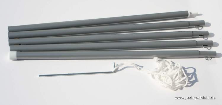 Barra met�lica - para a montagem de toldos no campo