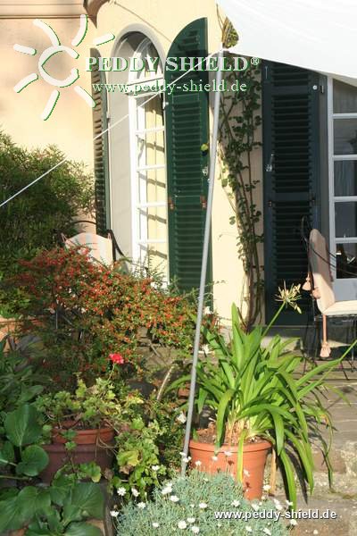 Barra met�lica - para a montagem de toldos no campo