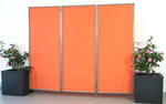 Pra-vento 3x marco 170x70 cm - polister terracotta - Galeria de fotos
