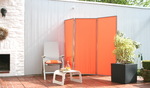 Pra-vento 3x marco 170x70 cm - polister terracotta - Galeria de fotos