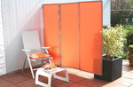 Pra-vento 3x marco 170x70 cm - polister terracotta - Galeria de fotos