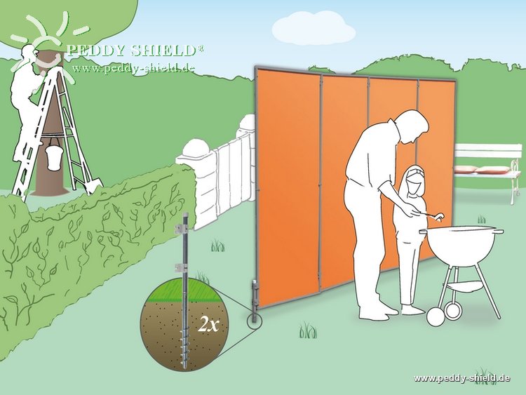 Estaca de fixao roscada - 2 unidades  - Galeria de fotos
