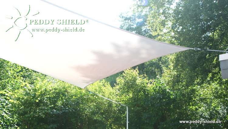 Toldo de sol rectangular 3x4 m - unicolor cinzento claro - Galeria de fotos