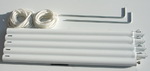 Toldo de sol rectangular 3x4 m - unicolor cinzento claro - Galeria de fotos