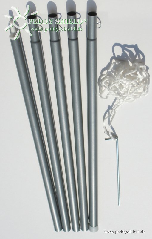 Toldo de sol rectangular 2,5 x3 m unicolor cinzento metlico claro - Galeria de fotos