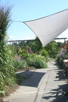 Toldo de sol rectangular 2,5 x3 m unicolor cinzento metlico claro - Galeria de fotos