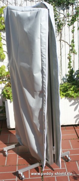 Pra-vento / biombo de ao inoxidvel - mvel e dobrvel - cor cinzento brilhante - Galeria de fotos