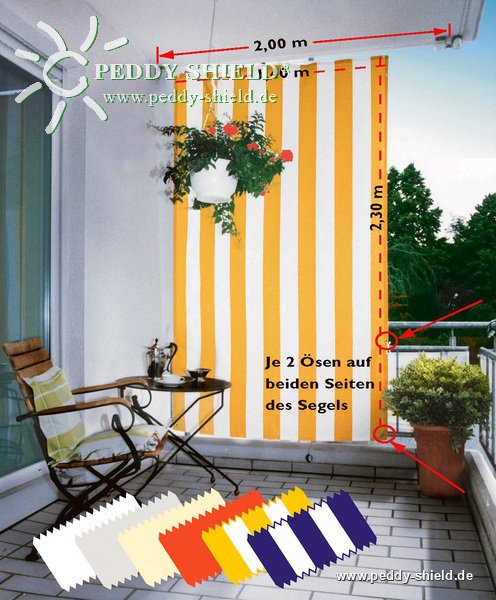 Kit completo toldo vertical - unicolor cinzento claro