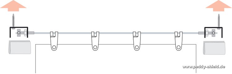 Kit completo toldo vertical - unicolor marfim claro