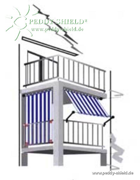 Kit completo toldo vertical - unicolor terracotta