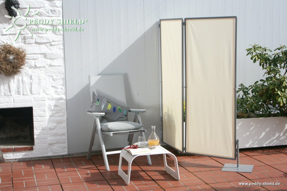 Pra-vento 1x marco 170x70 cm - tecido de polister - cor marfim claro