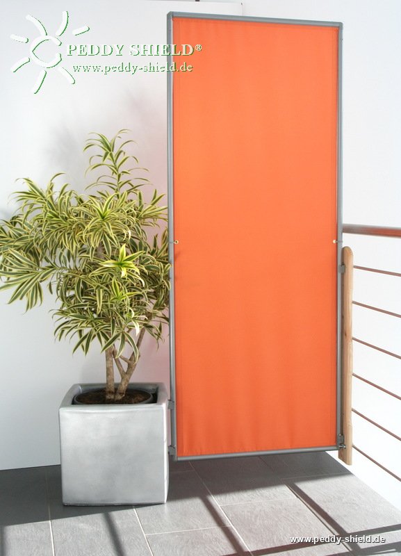 Pra-vento 1x marco 170x70 cm - tecido de polister - cor terracotta