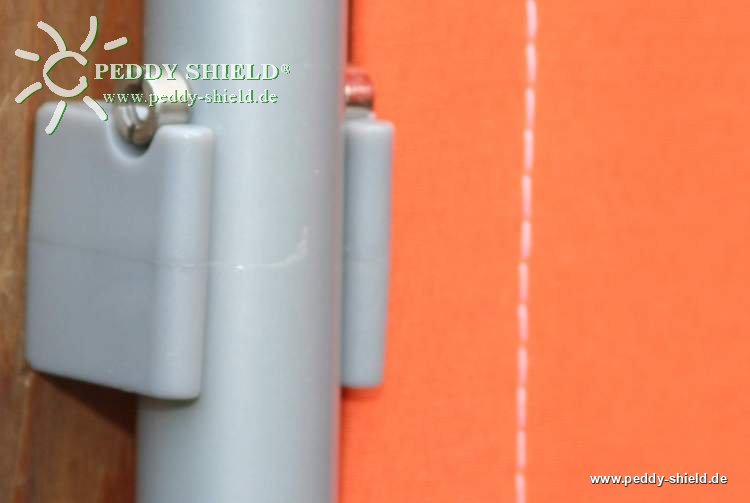 Pra-vento 1x marco 170x70 cm - tecido de polister - cor terracotta
