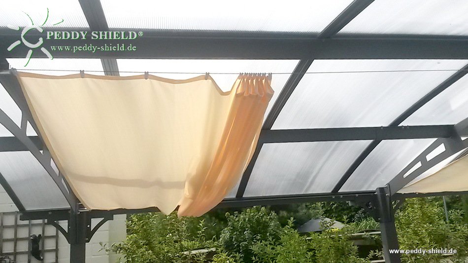 Toldo de sol 270 x 140 cm - unicolor marfim 