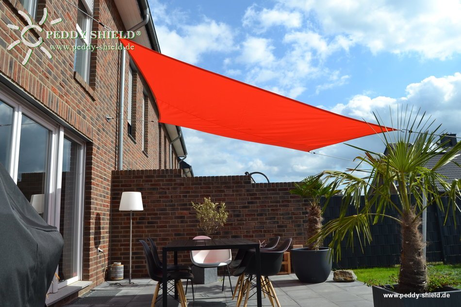 Toldo de sol rectangular 2,5 x3 m cor terracotta