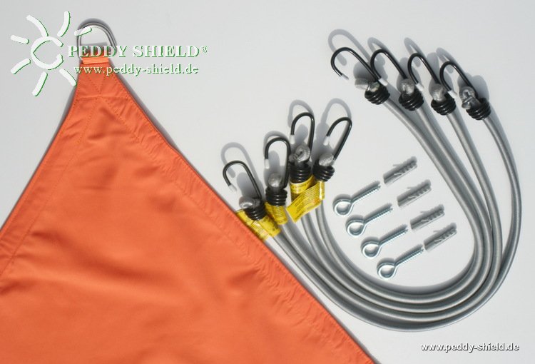 Toldo de sol rectangular 2,5 x3 m cor terracotta