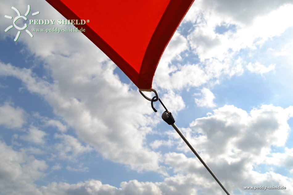 Toldo de sol rectangular 2,5 x3 m cor terracotta