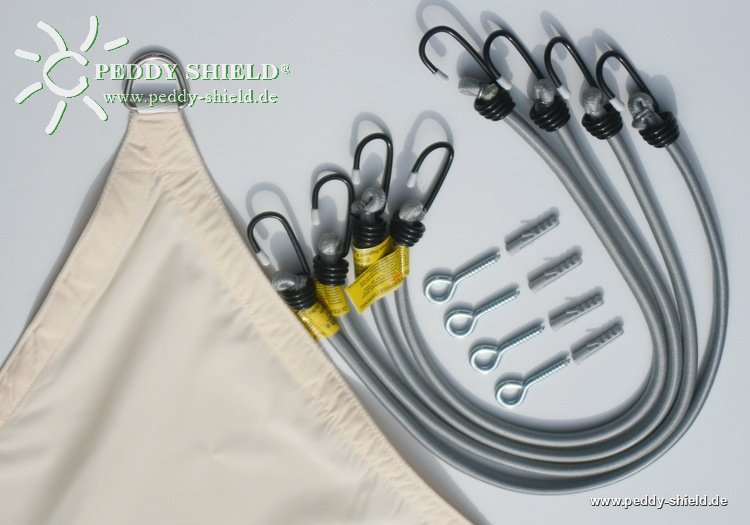 Toldo de sol rectangular 2,5 x3 m unicolor marfim claro