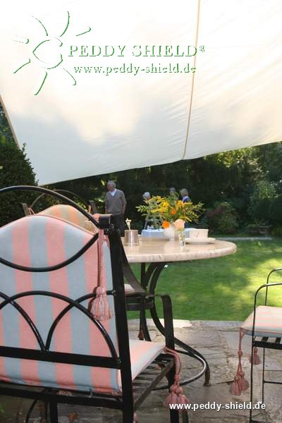 Toldo de sol rectangular 3x4 m - cor terracotta