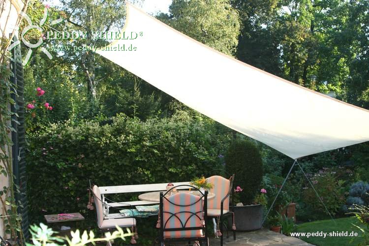 Toldo de sol rectangular 3x4 m - cor terracotta