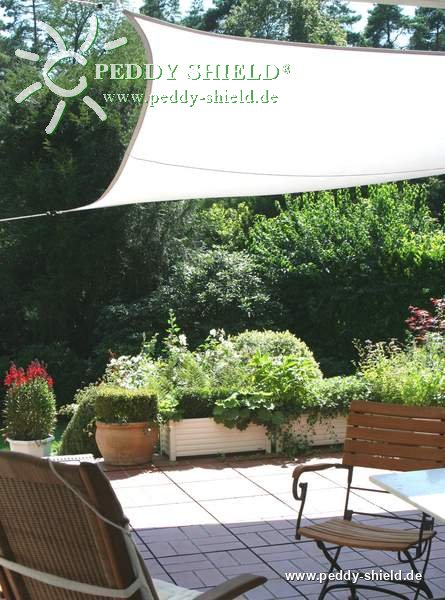Toldo de sol rectangular 3x4 m - cor terracotta