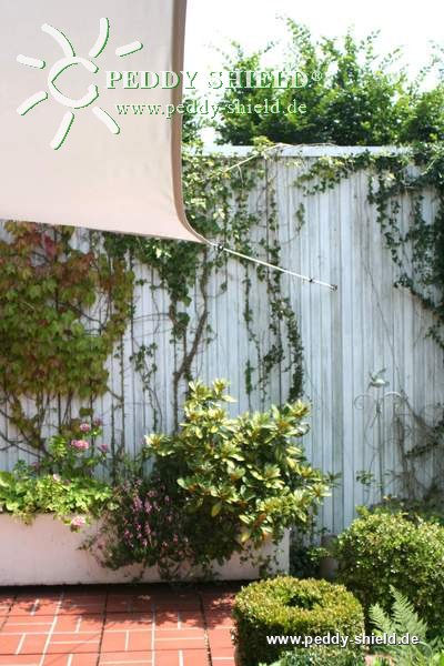 Toldo de sol rectangular 3x4 m - unicolor cinzento claro