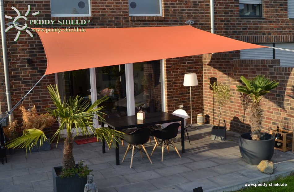 Toldo de sol rectangular 3x4 m - unicolor marfim claro