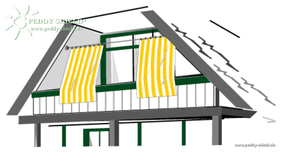 Toldo vertical 230 x 140 cm unicolor marfim claro 