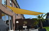 Toldo rectangular 3,6x3,6 m - tecido sombreador aberto - cor de trigo