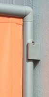 P�ra-vento 1x marco 170x70 cm - tecido de poli�ster - cor terracotta - Galeria de fotos