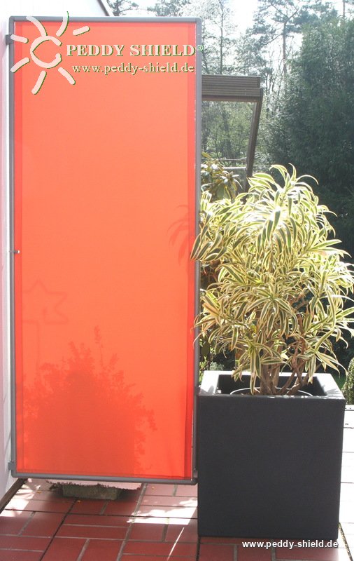 P�ra-vento 1x marco 170x70 cm - tecido de poli�ster - cor terracotta - Galeria de fotos